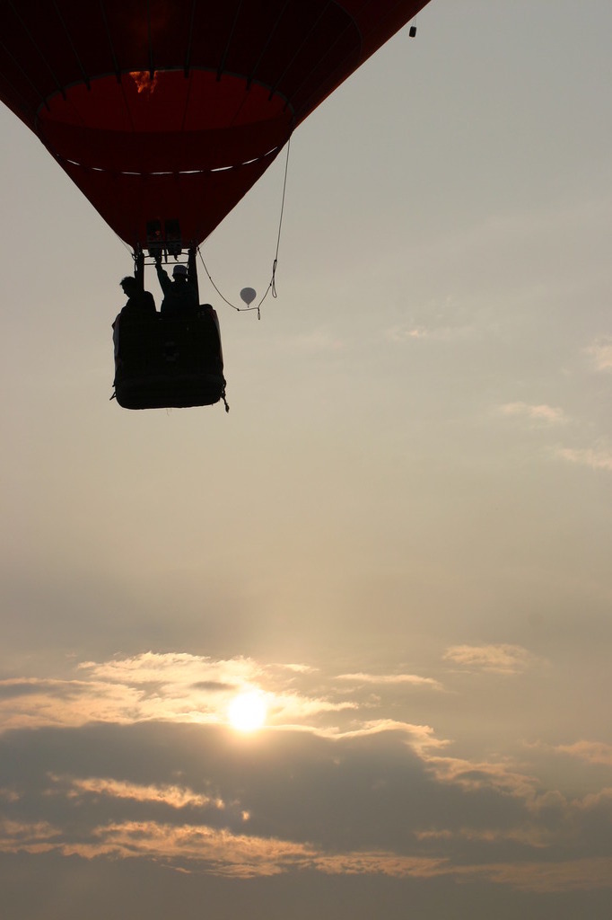 気球に乗って・・・