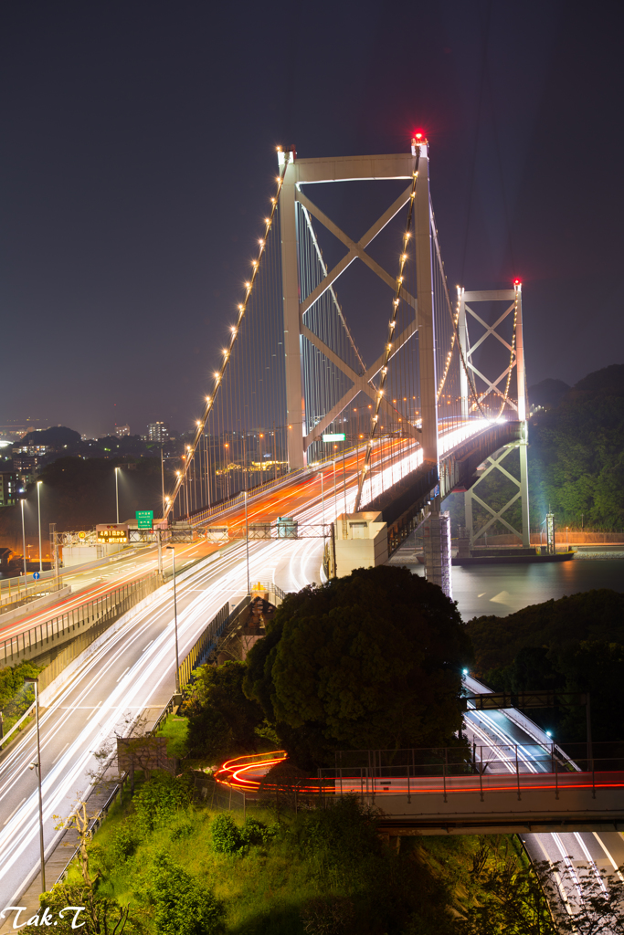 夜の関門橋　Part3