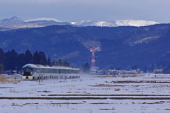 雪煙僅か