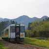 長閑な山間を