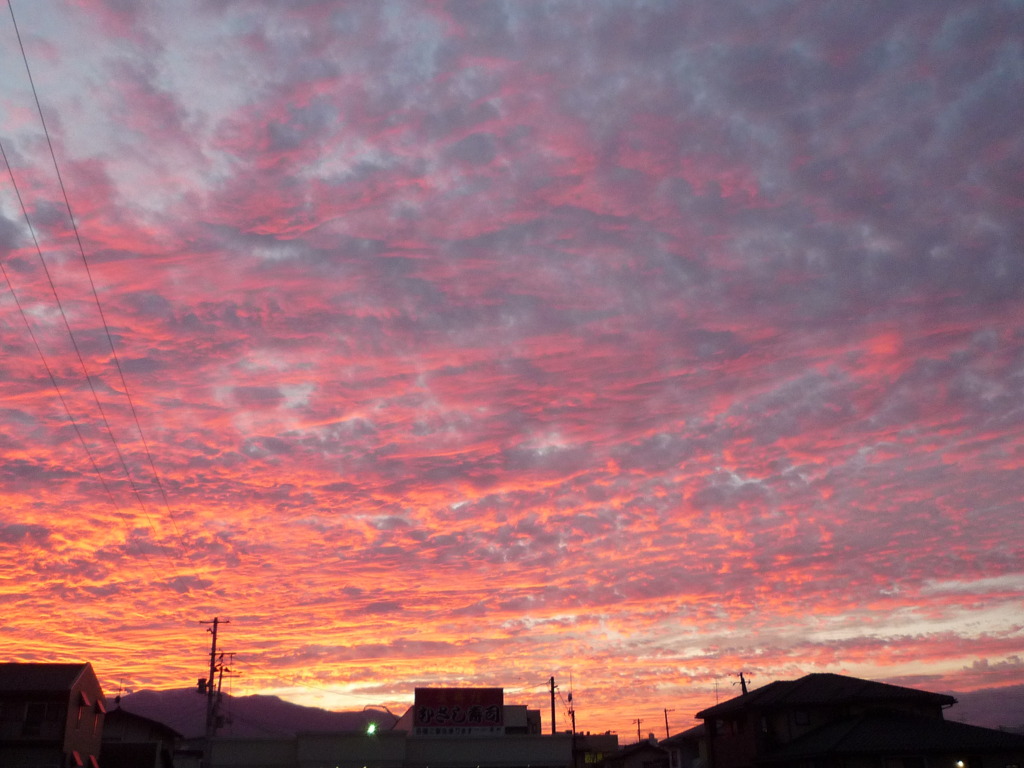 秋の夕焼け