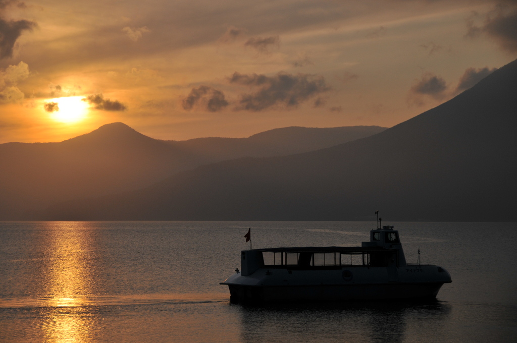 支笏湖の夕焼けⅡ