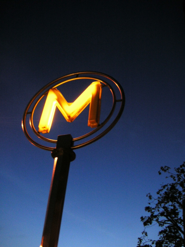 Metro at night