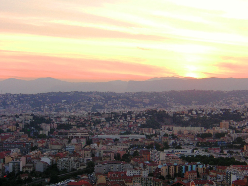 Sunset View of Nice