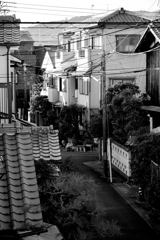 雨上がりの路地