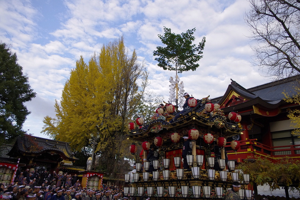 秩父夜祭　中近笠鉾　秩父神社宮参り（資料）