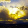 夕暮れに眺め見渡す