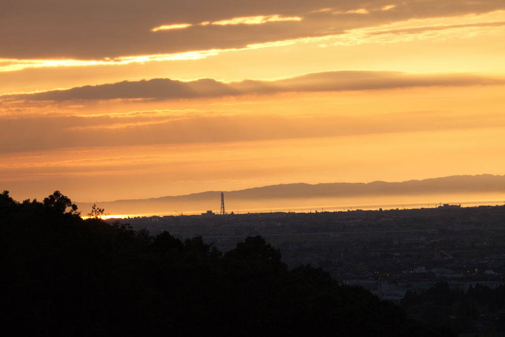 The golden sky