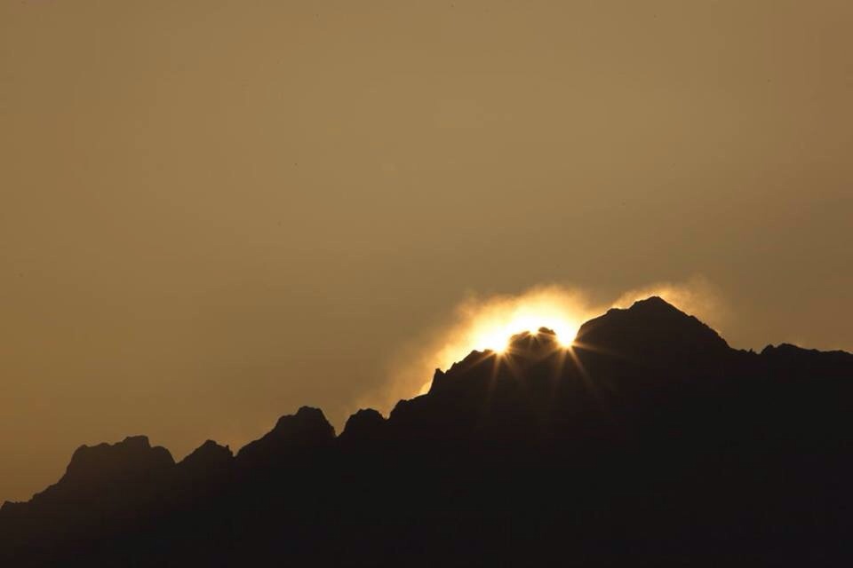雪煙と三つ星ダイヤ
