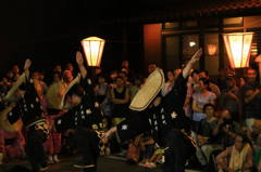 威勢よく　決め