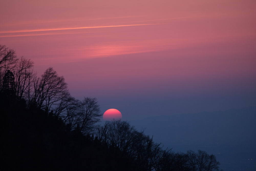 沈みゆくの夕陽