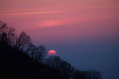 沈みゆくの夕陽