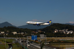 福岡空港 着陸