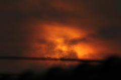 偶然うつりこんだ飛行機