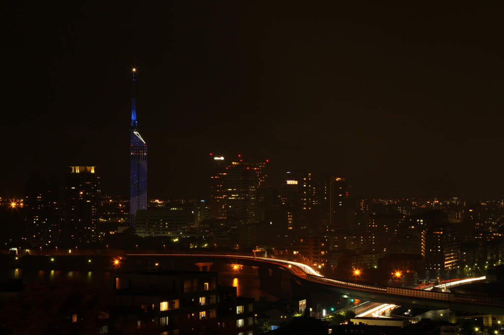 福岡タワー  天の川ver