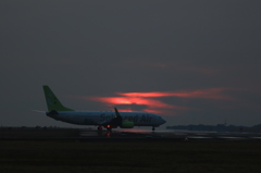 熊本空港 夕日撮影！