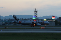日没後の福岡空港３
