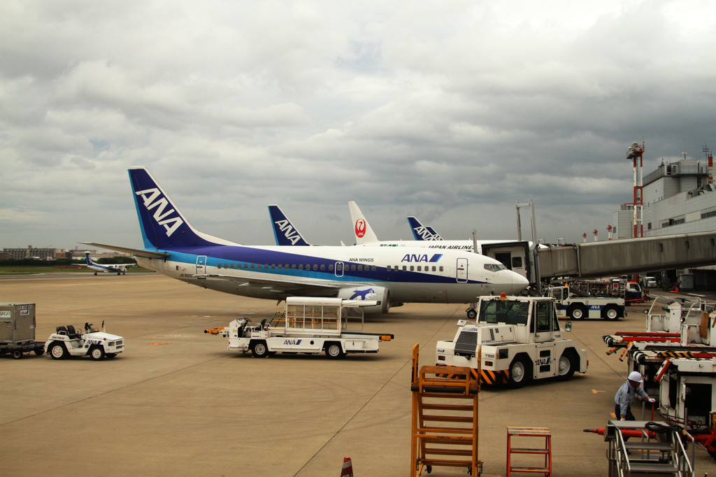 8月9日 関空行きの飛行機より