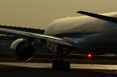 福岡空港　夕景２