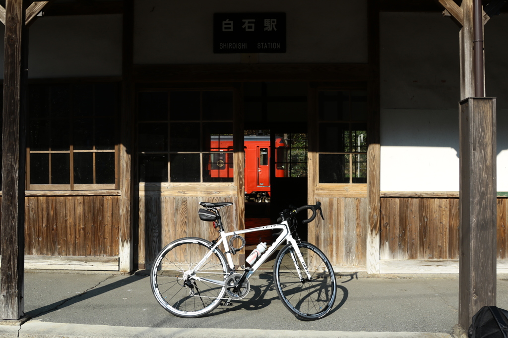 八代～人吉 ８０kmサイクリング  白石駅