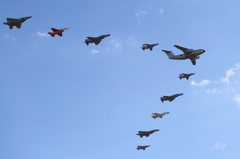 異機種編隊　岐阜航空祭