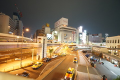 上野駅  歩道橋から