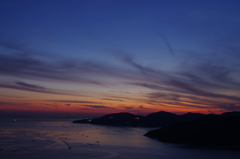 万葉岬の夕焼け④