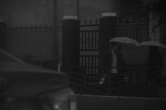 雨の上海(タクシーから)③