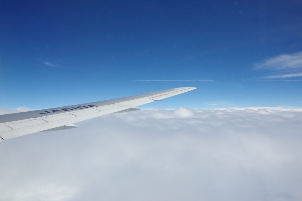 飛行機にて②