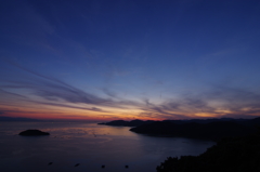 万葉岬の夕焼け③