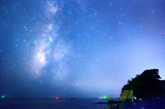 海に浮かぶ天の川