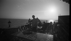 エンセナーダにあるレストランで働く青年