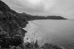 島根半島の風景　猪目から河下への道から