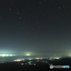 秋田の漁火と北斗七星