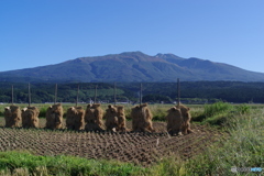 秋晴れの鳥海山