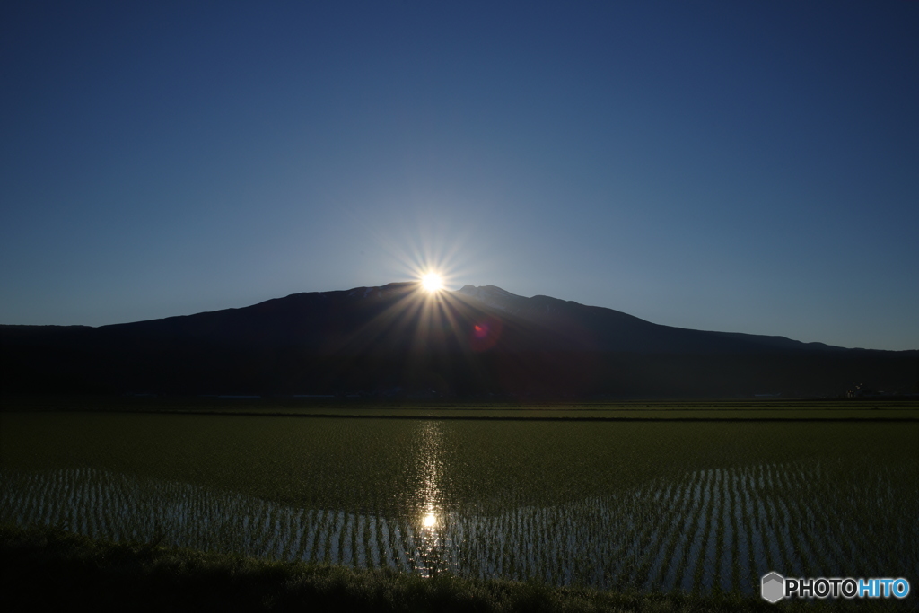 6月6日の鳥海山日の出1