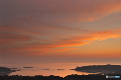 戸賀湾の夕暮れ1