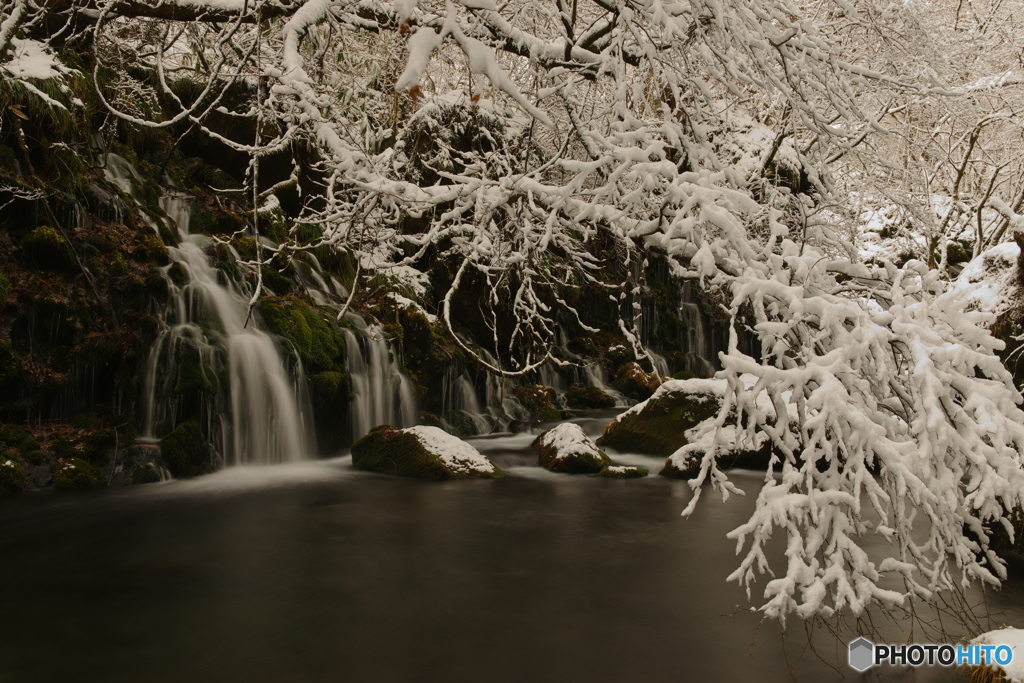 雪の元滝1