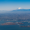 機窓展望（富士山）