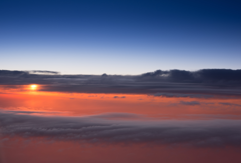 雲の下の夕焼け２