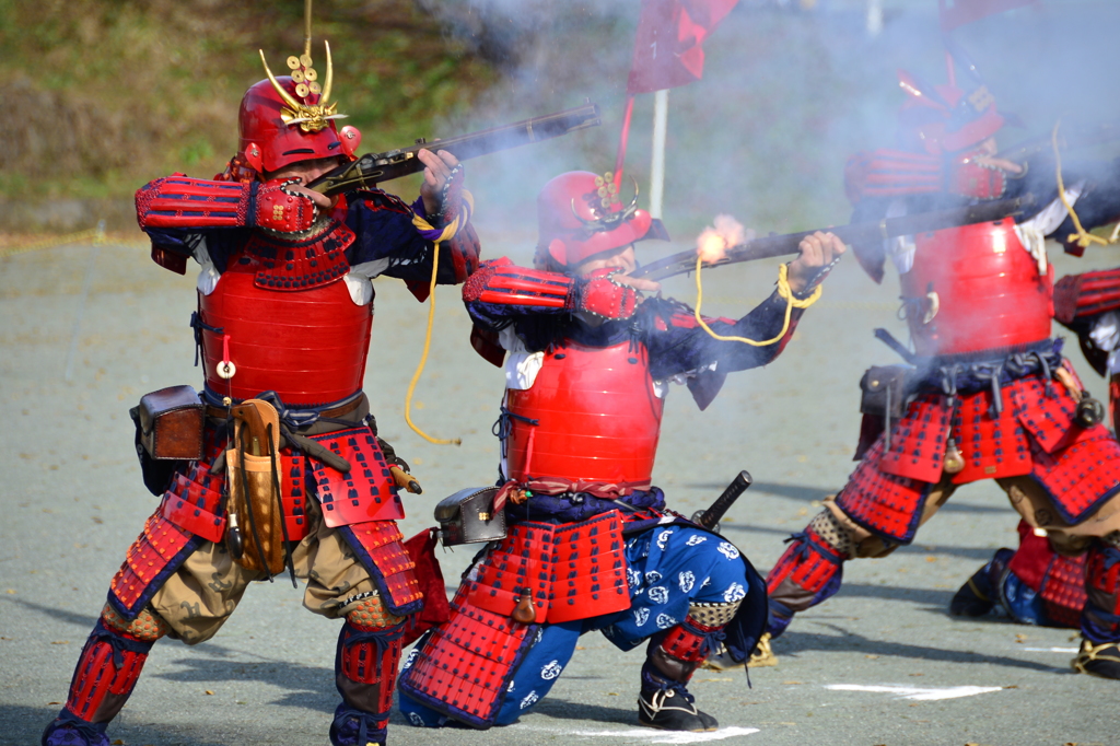 真田軍の鉄砲隊