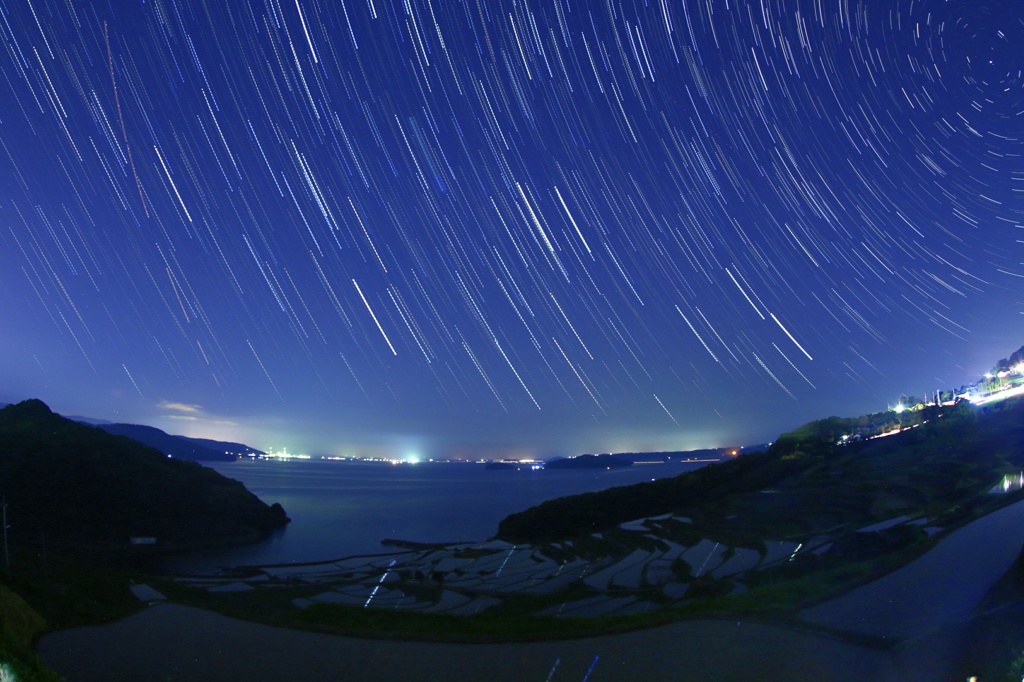 土谷棚田の夜空