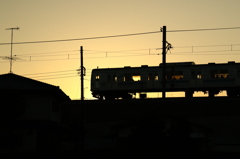 家路の電車
