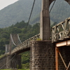 桃介橋　木造の橋！