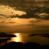 夕陽、見上げて