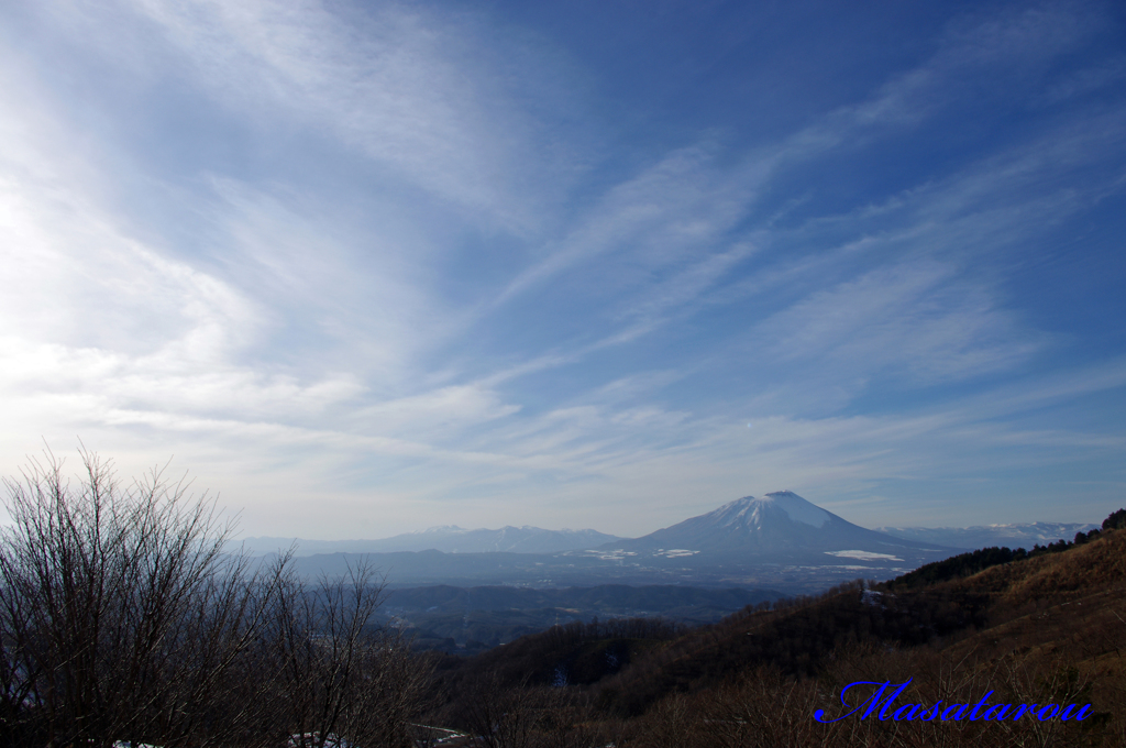 天峰山と岩手山