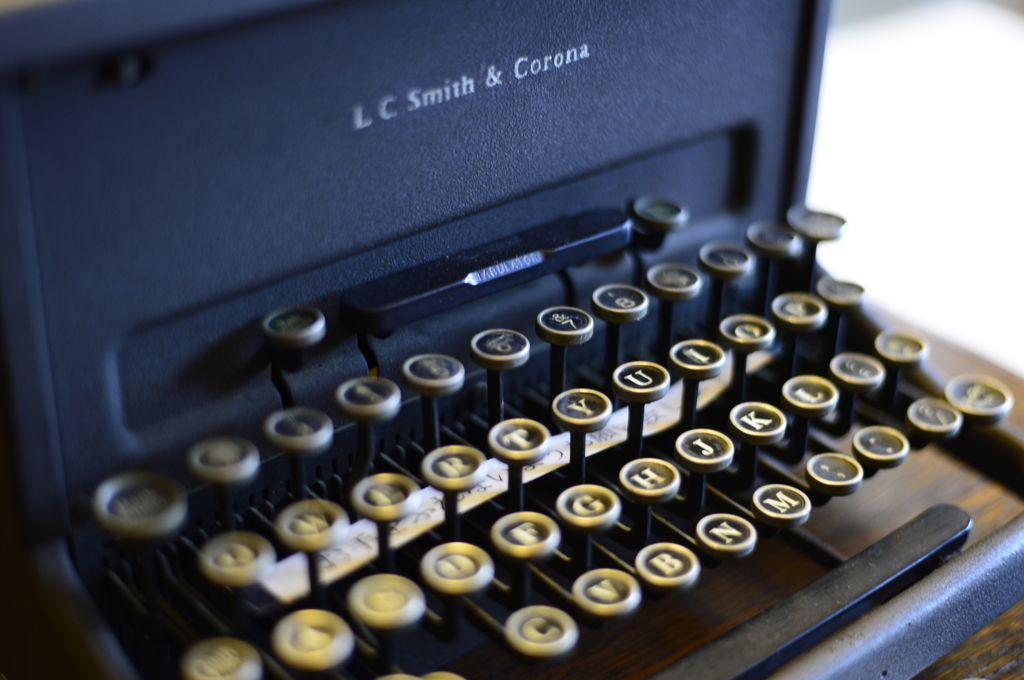 Old typewriter