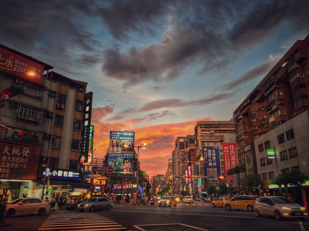 台北の夕暮れ
