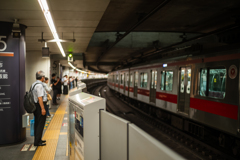 電車がやってくる