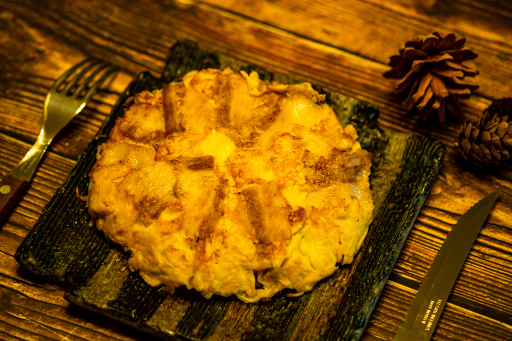 今日の昼食---こころ亭風お好み焼き